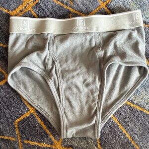 George Men's Classic Gray Briefs
